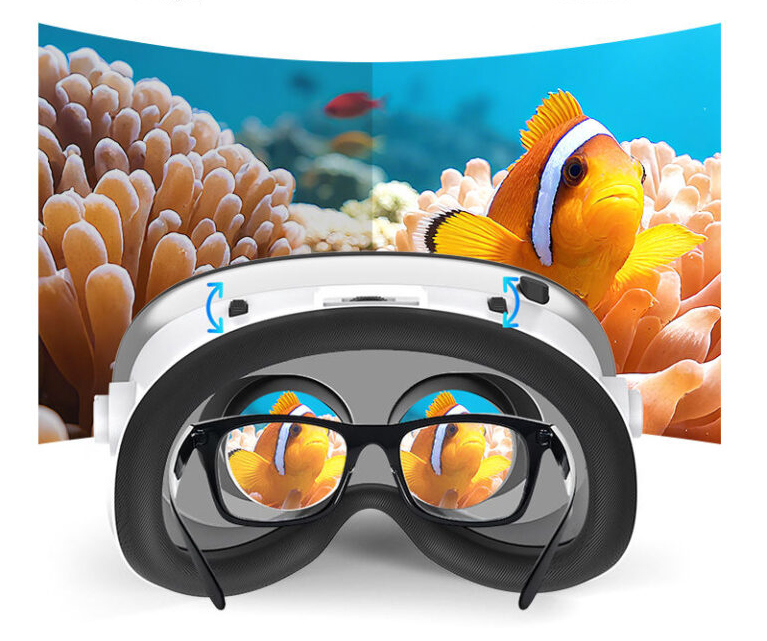 3D очки виртуальной реальности Shinecon G18EB со встроенными наушниками и геймпадом